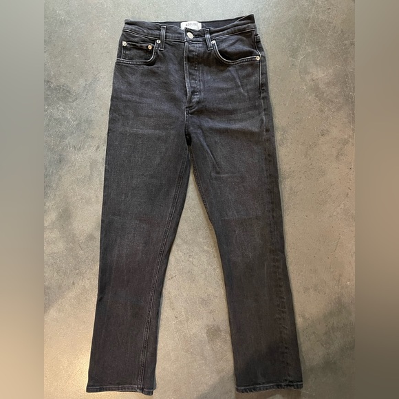 Agolde Riley - Blk Pepper - Picture 3 of 5